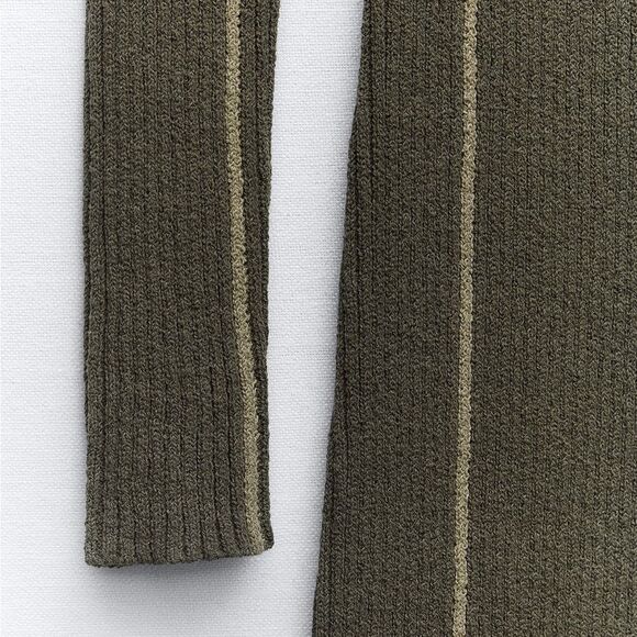 Zara piped knit midi dress - Picture 10 of 11